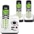Vtech DECT 6.0 White/Black Expandable 3-Handset Cordless Phone System with Digital Answering Device and Caller ID (CS6229-3)