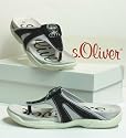 s.Oliver Leder Pantolette Dianette schwarz