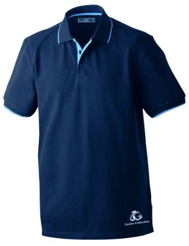 Elegantes Herren Poloshirt mit Kontraststreifen