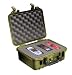 Pelican 1400 Watertight Hard Case with Foam Insert - Desert Tan