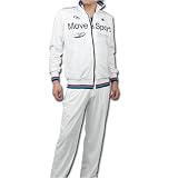 DESCENTE デサント ジャージ上下 2010MODEL《メンズ：ホワイト》DRY TRANSFER トレーニング DAT-1004-DAT-1004P-WHT-WHTの画像