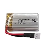 [ノーブランド品] 3.7V電圧300mAhの容量帯ソケットのリチウム電池702030