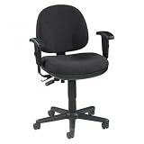 LLR80000 Multi-Task Chair, Adjustable, 24x24x33-38, Black