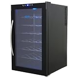 NewAir AW280E 28 Bottle Thermoelectric Wine Cooler With Touch Screen LED Light