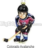 Colorado Avalanche NHL Glass Hockey Player Ornament (4