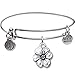 Bangle Bracelet and Apple Blossom Charm