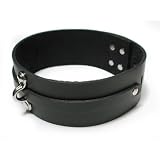 KinkLab Bondage Basics Leather Collar, Black