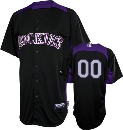 Colorado Rockies Jersey: Any Player Authentic Black On-Field Batting Practice Jersey