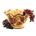 Tuscany Kitchen Decor Grape Pedestal fruit Bow, Salad Bowl