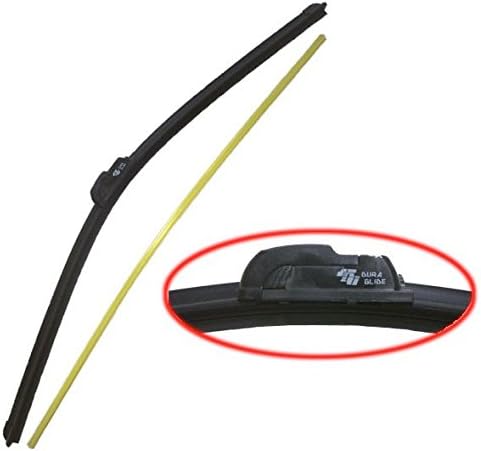 Dura Glide Universal Frameless Windshield Wiper Blade - 18"/24" (Pack of 2)