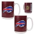 Buffalo Bills 2pc 15oz Gameball Ceramic Mug Set - Primary logo NFL Football