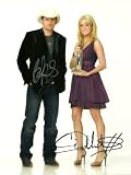 CARRIE UNDERWOOD WITH BRAD PAISLEY AUTOGRAPHED IN PERSON 8 X 10 PHOTO