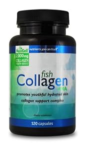 Neocell Fish Collagen plus Hyaluronic Acid Capsules, 120 Count ( 12 Pack)