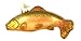Old World Christmas Brown Trout Glass Ornament