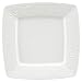 Nikko Ceramics Blanc Fleur Square Accent Plate 9"