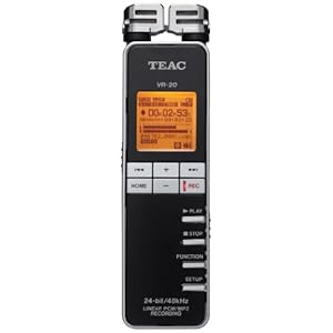 【クリックで詳細表示】TEAC 24bit リニアPCM対応ICレコーダー VR-20