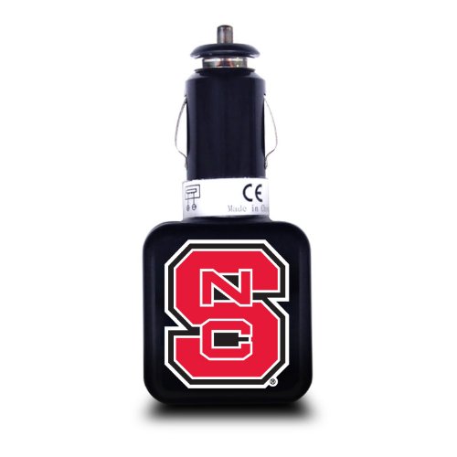 NCAA North Carolina State Wolfpack Dual USB Car 