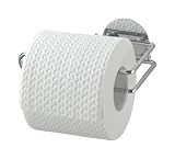 Wenko 18774100 Toilettenpapierhalter Turbo-Loc - Befestigen ohne Bohren, Chrom, 14 x 6 x 9 cm
