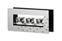 Premier Housewares Photophore 3 Bougies Miroir/verre 24 cm x 6,3 cm x 12 cm (Import Grande Bretagne)