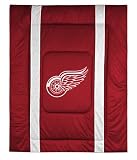 DETROIT RED WINGS OFFICIAL LOGO TWIN SIZE JERSEY COMFORTER