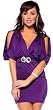 Kimono Sleeve Empire Rhinestone Fitted Party Mini Dress