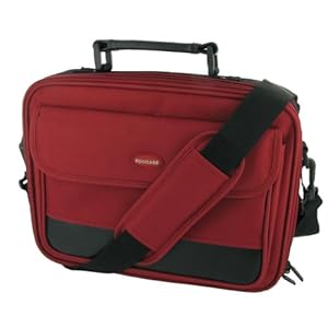 rooCASE Tablet Carrying Bag for Sylvania SYTAB10MT 10-Inch Magni Tablet - Classic Series Red / Black