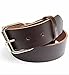 Mens Dark Chocolate Brown Leather Belt 1 1/2