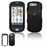 Black Rubber Feel Snap-On Cover Hard Case Cell Phone Protector for Samsung Highlight T749 [Beyond Cell Packaging]