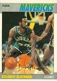 Rolando Blackman Autographed/Hand Signed Basketball Card (Dallas Mavericks) 1987 Fleer #12