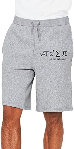 PLBFUY Math Is Too Difficult Men's SweatShorts Pants Lycra With Pockets Ash