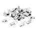 Metal Window Drapes Curtain Clips 30 Pieces Silver Tone