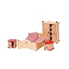 Goki 51954 - Schlafzimmer, 4-teilig, Puppenhausm�bel
