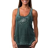 NFL Touch by Alyssa Milano Philadelphia Eagles Premium Burnin Up Crystal Tank Top - Green (Large)