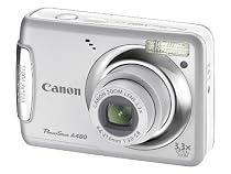 Canon Powershot A480 Digital Camera - Silver (10 MP, 3.3x Optical Zoom) 2.5 inch LCD