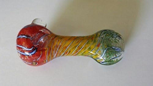 5" Rasta Lightning Glass Incense Burner