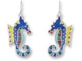 Calypso Seahorse Enamel & Silver Earrings