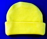 Solid Color Baby Hats, Small Preemie 3-6 lbs, Bright Yellow