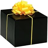 Gloss Solid BLACK Gift Wrap Wrapping Paper 16 Foot Roll - Bridal Wedding Anniversary Birthday