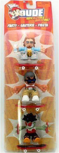 Tech Deck Dude Ridiculously Awesome Party - Sauterie - Fiesta - 3 Figures Pack
