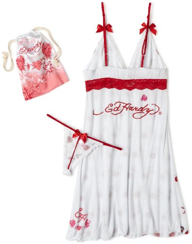 Ed Hardy Women's Valentines Day Lingerie Set