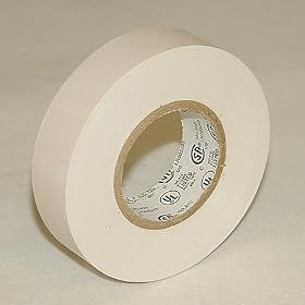 JVCC E-Tape Colored Electrical Tape: 3/4 in. x 22 yds. (White)