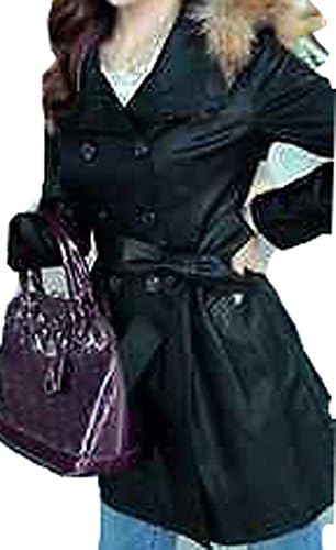 Slim Long Coat Fur Collar Coat Wallet Kepi Explosion Models