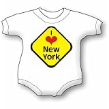 I Love New York - Cities and States Baby Onesie