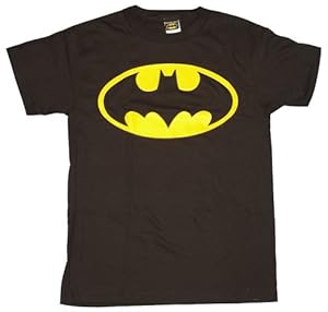Classic Batman Bat Logo T-shirt - Medium (Black)
