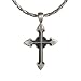 TEMPLAR CROSS --Chivalry And Virtue-- Pendant With Stylus Chain Necklace BICO AUSTRALIA, 22IN