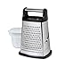 Ideas In Motion Kitchen Grater Multi Shredder with Bonus Storage Container, Stainless Steel/Black
