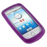 Purple Rubber Silicone Soft Skin Cover Case for HTC Google G2 Magic, MyTouch 3G Cell Phone