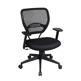 Office Star SPACE Collection: Air Grid Task Chair with Mesh in Black