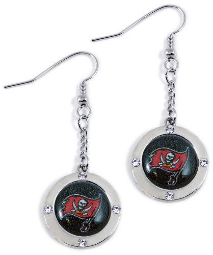 NFL Tampa Bay Buccaneers Crystal Dangle Earrings