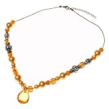 Mango Delight Crystal Beaded Collar Necklace